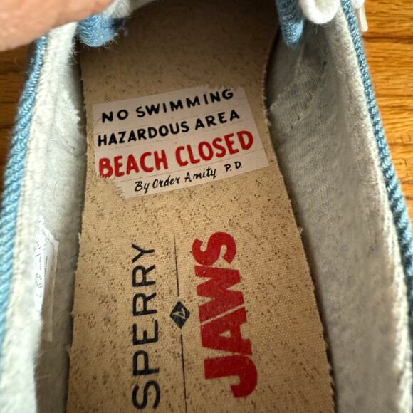 SPERRY x JAWS | Cloud CVO Chief Sneaker, Hooper Denim Boat Shoe | Men's Size 8 - Picture 7 of 11